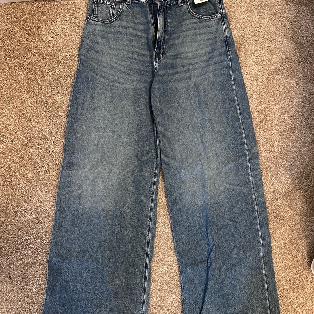 Madewell Blue Flare & Wide Leg Jeans